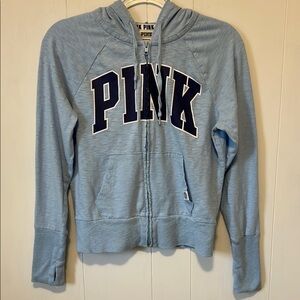 Blue PINK Hoodie Womens Size Small